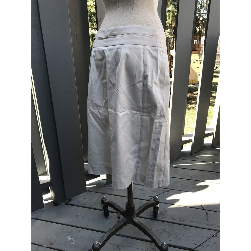 New Grace Elements Skirt Beige 6 Cotton Blend Strech